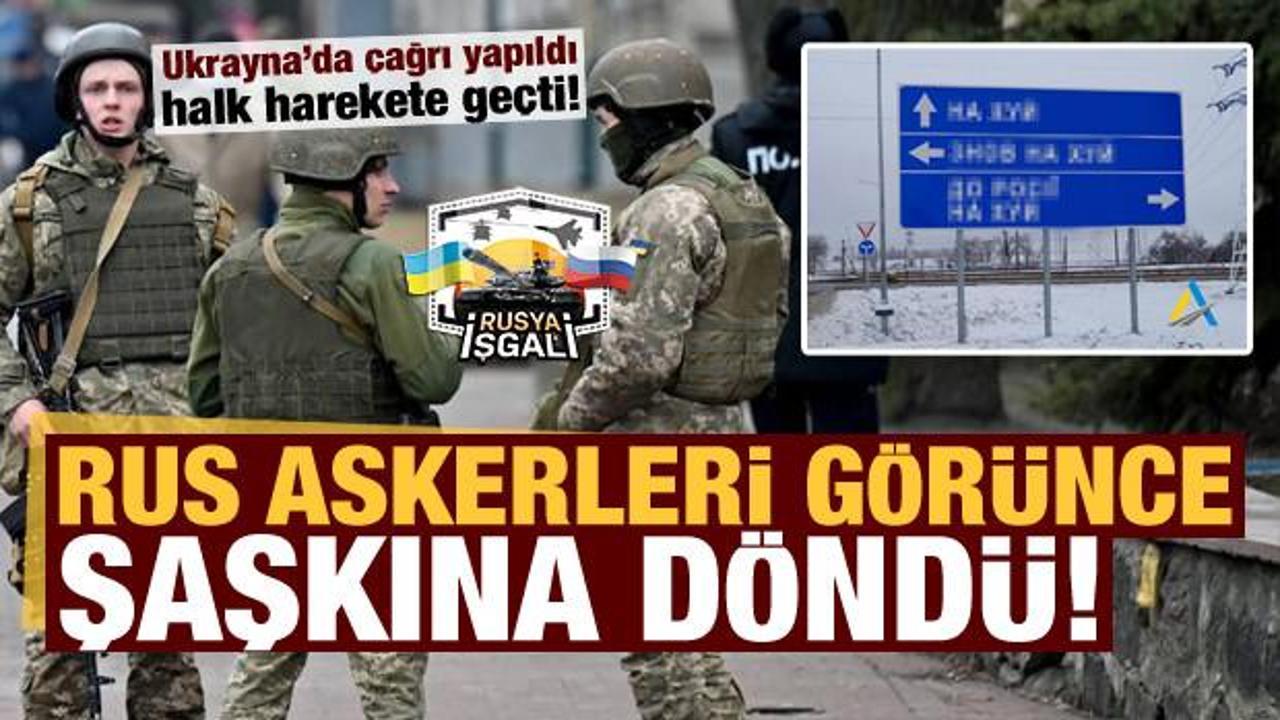 Ruslar görünce şaşkına döndü! Ukrayna hükümetinden tabela hamlesi....