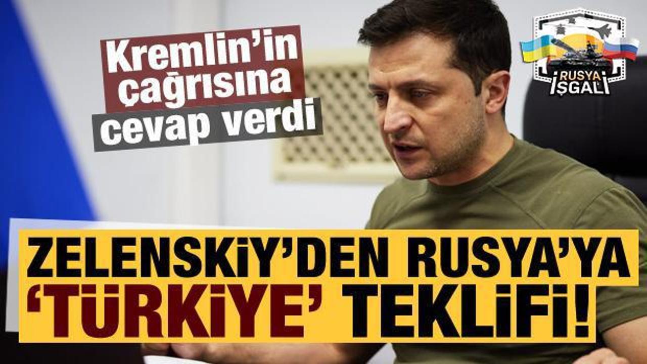Son dakika: Zelenskiy'den Rusya'ya müzakere cevabı! Türkiye'yi işaret etti...