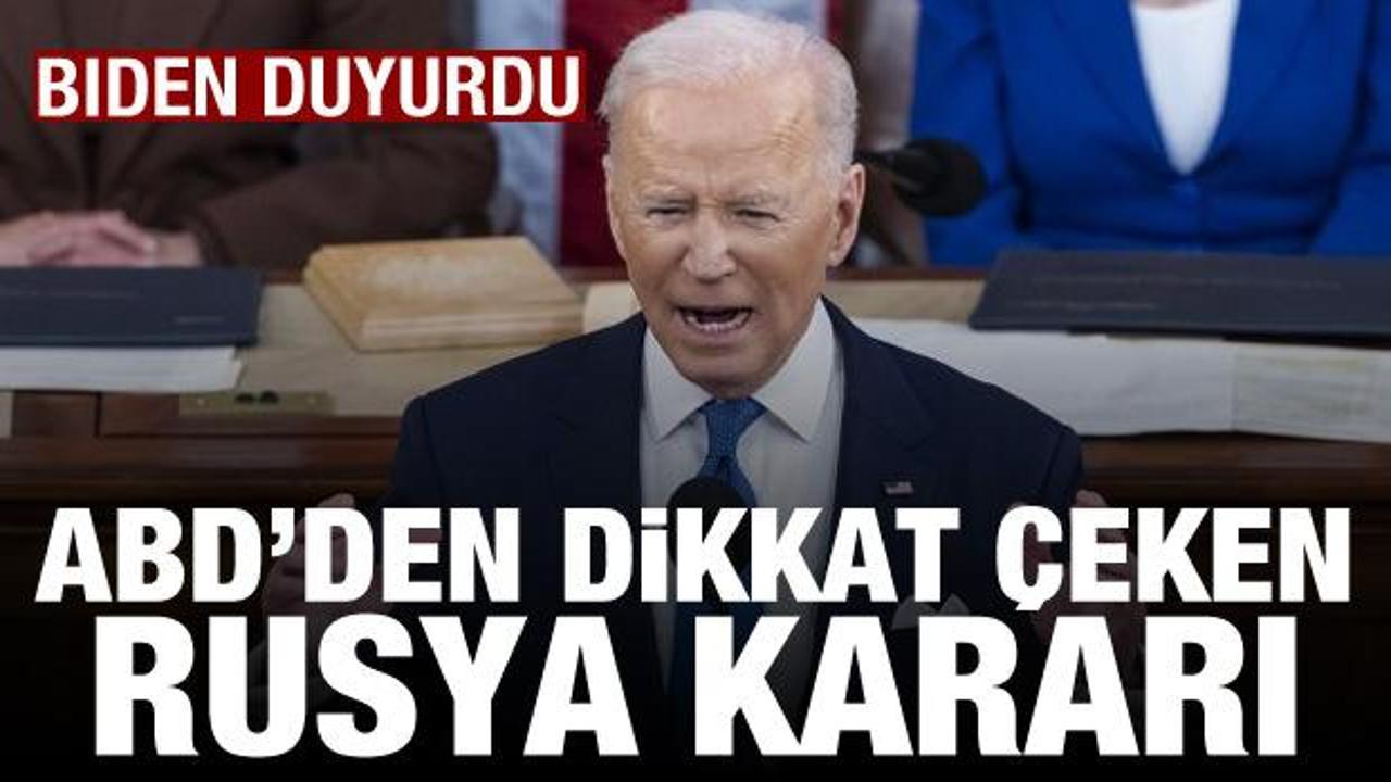 Biden a&ccedil;ıkladı: ABD hava sahasını Rus u&ccedil;aklarına kapattı