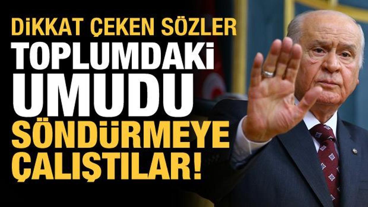 Bah&ccedil;eli'den tarihi zirve yorumu: Cumhurbaşkanımız iki &uuml;lke arasında titiz davranmıştır!