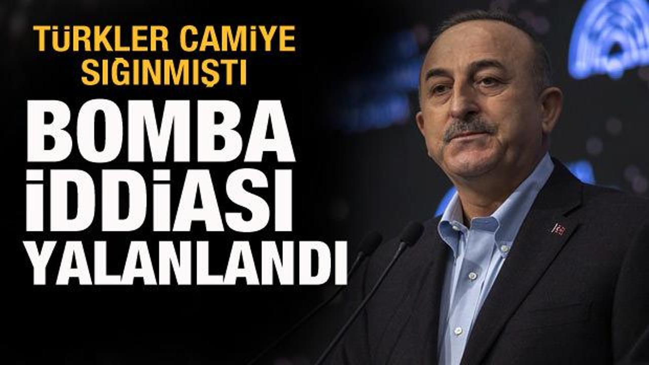 Bakan &Ccedil;avuşoğlu'ndan Ukrayna'da camiye sığınan T&uuml;rkler hakkında a&ccedil;ıklama