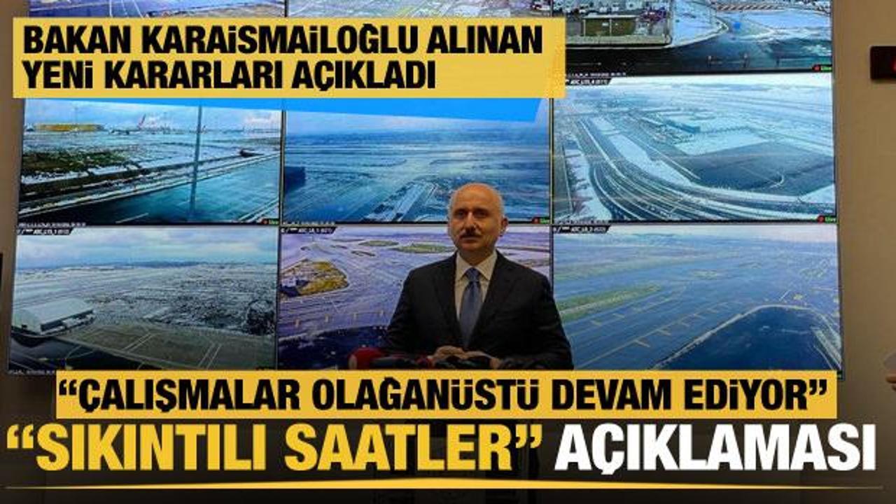 Bakan Karaismailoğlu: İstanbul'da ağır vasıtalar için kısıtlamalar kaldırıldı