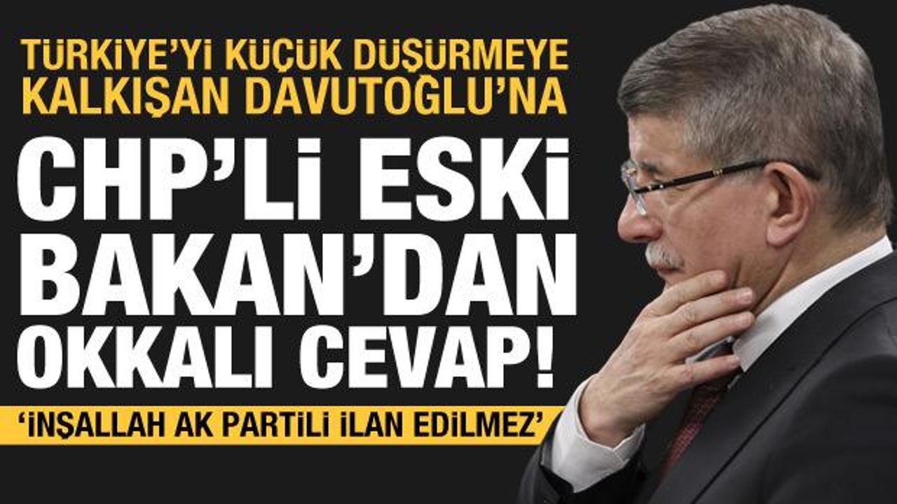 Davutoğlu'nun çirkin paylaşımı sonrası CHP'li eski Bakan'dan muhalefete sert sözler