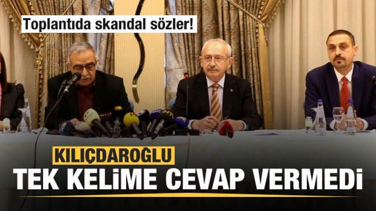 Diyarbakır'da toplantıda skandal sözler! Kılıçdaroğlu tek kelime cevap vermedi