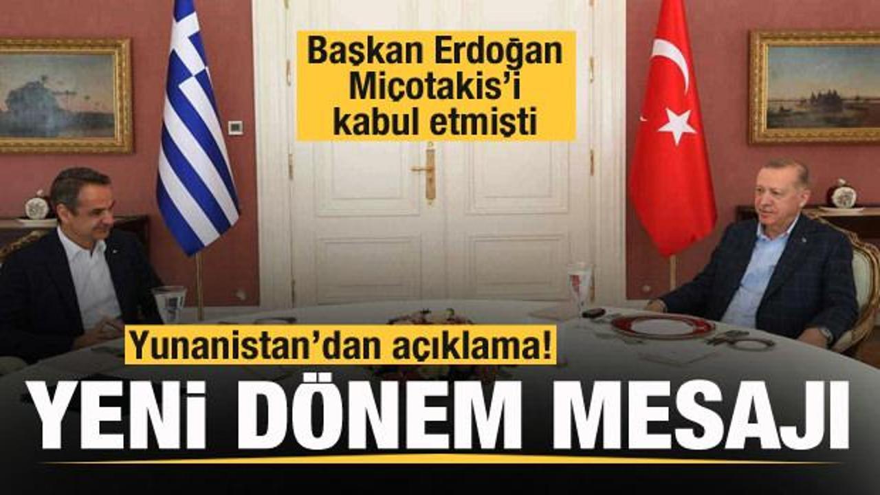 Erdoğan Miçotakis'le görüşmüştü! Yunanistan'dan Türkiye açıklaması