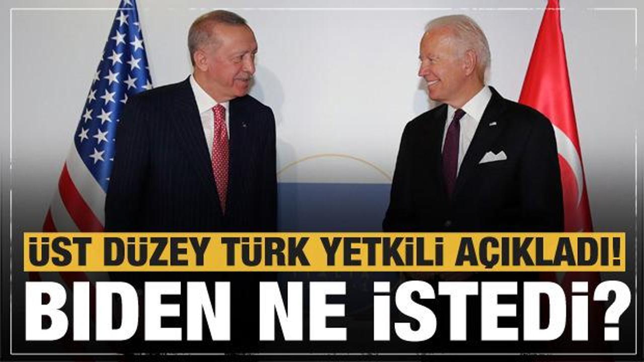Biden, Cumhurbaşkanı Erdoğan'dan ne talep etti? Yaptırım detayı dikkat &ccedil;ekti