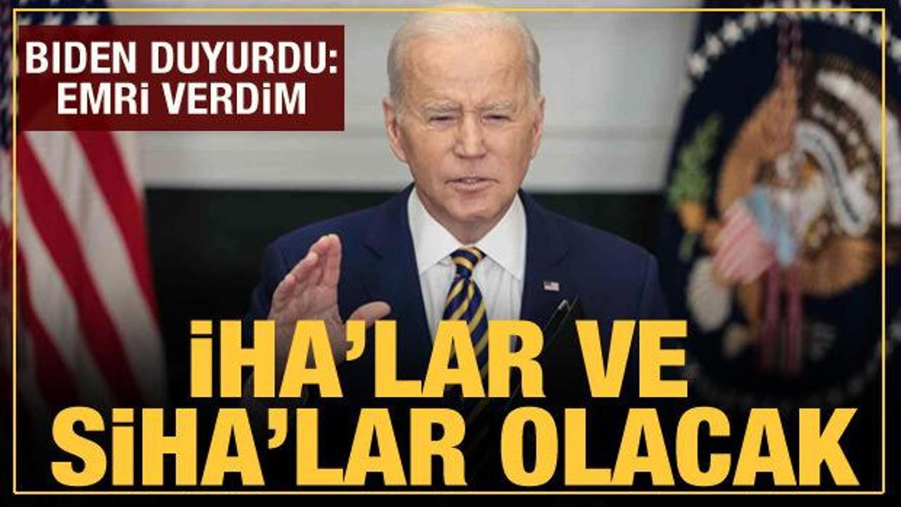 ABD Başkanı Biden, Ukrayna'ya destek paketini duyurdu: İHA'lar ve SİHA'lar olacak!