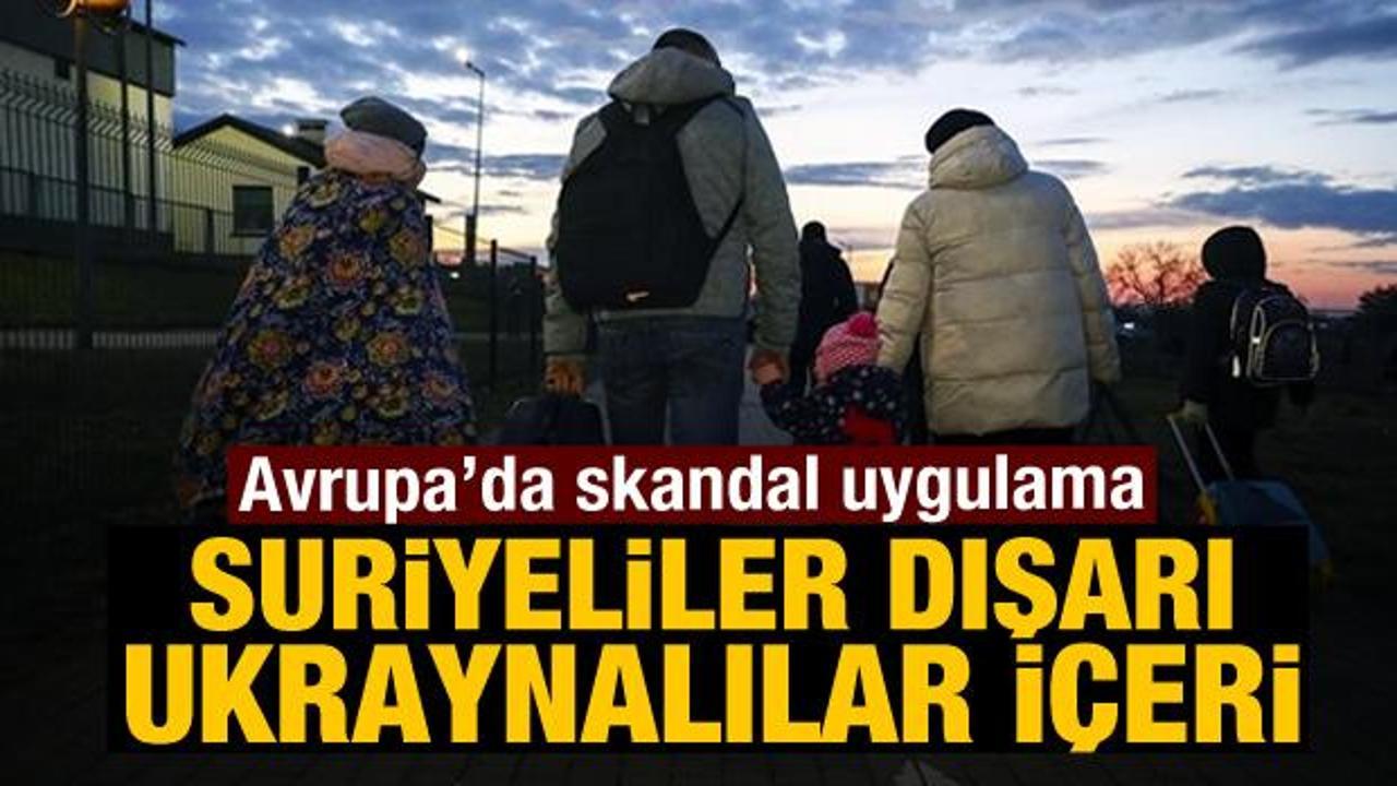 Avrupa'da skandal uygulama: Ukraynalılar i&ccedil;in g&ouml;&ccedil;menleri attılar