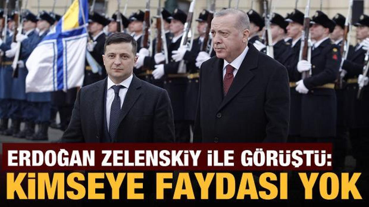 Cumhurbaşkanı Erdoğan, Ukrayna Devlet Başkanı Zelenskiy ile görüştü