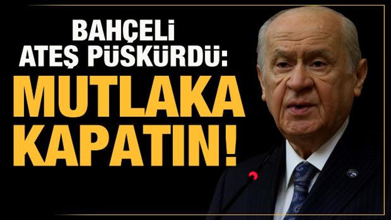 Bahçeli'den Türk Tabipler Birliği'ne çok sert tepki: PKK'nın yanında olan bunlardır!