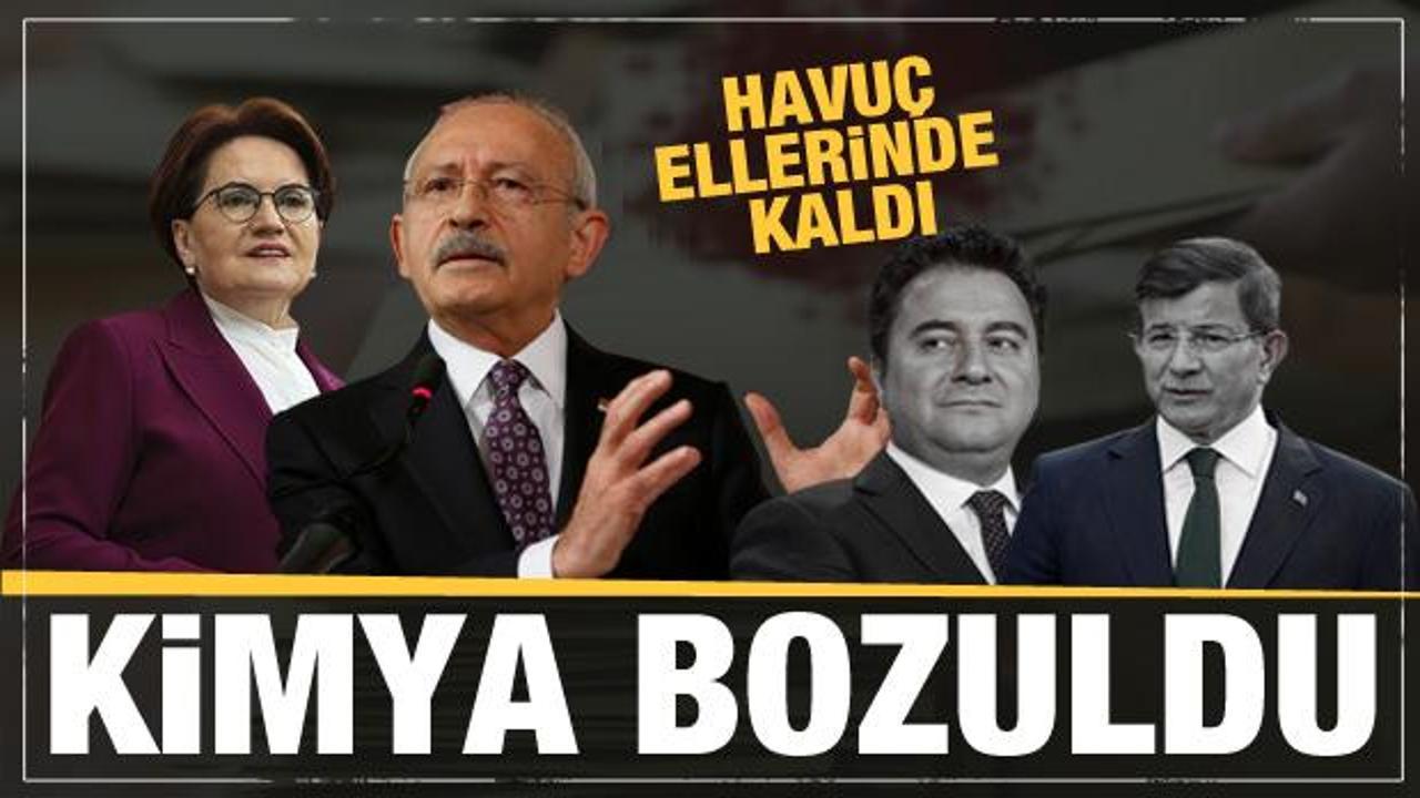 CHP, İYİ Parti, DEVA ve Gelecek Partisi'nde hesaplar şaştı: Havuç ellerinde kaldı!