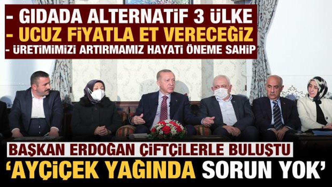 Cumhurbaşkanı Erdoğan, Tokat'ta &ccedil;ift&ccedil;ilerle buluştu