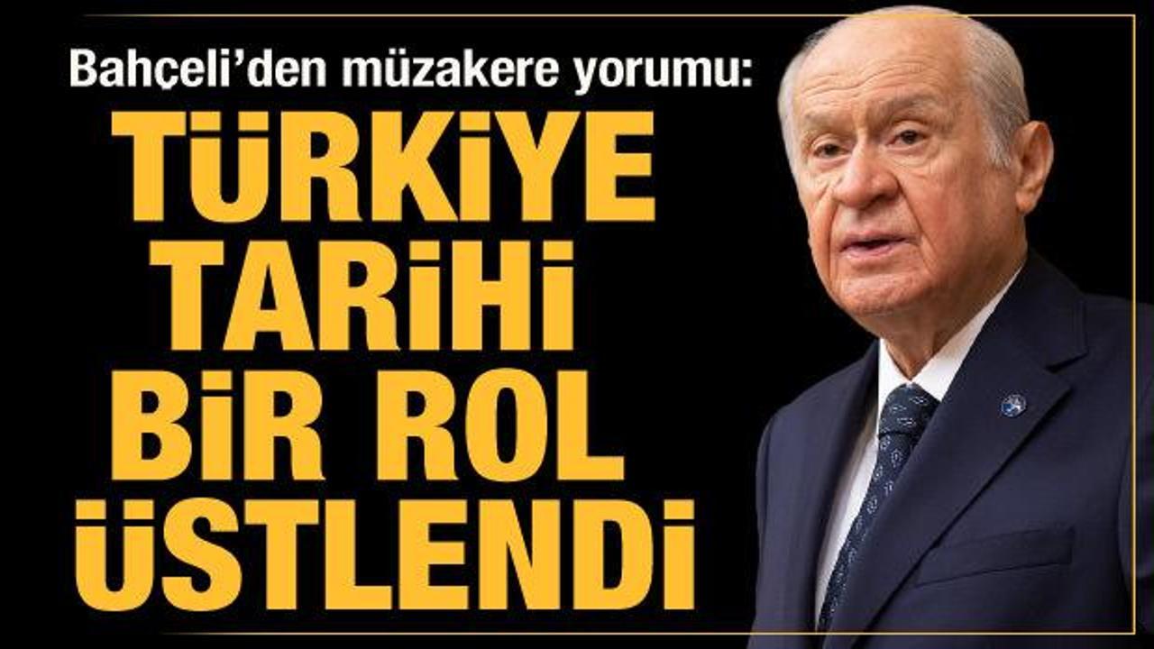 Bah&ccedil;eli'den m&uuml;zakere a&ccedil;ıklaması: T&uuml;rkiye tarihi bir rol &uuml;stlendi