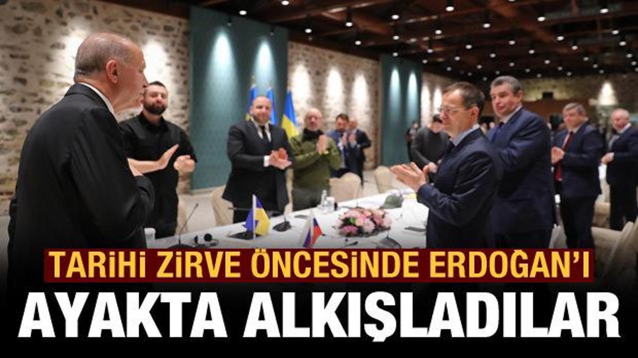 Dolmabahçe'deki barış masası öncesi Cumhurbaşkanı Erdoğan'dan açıklama