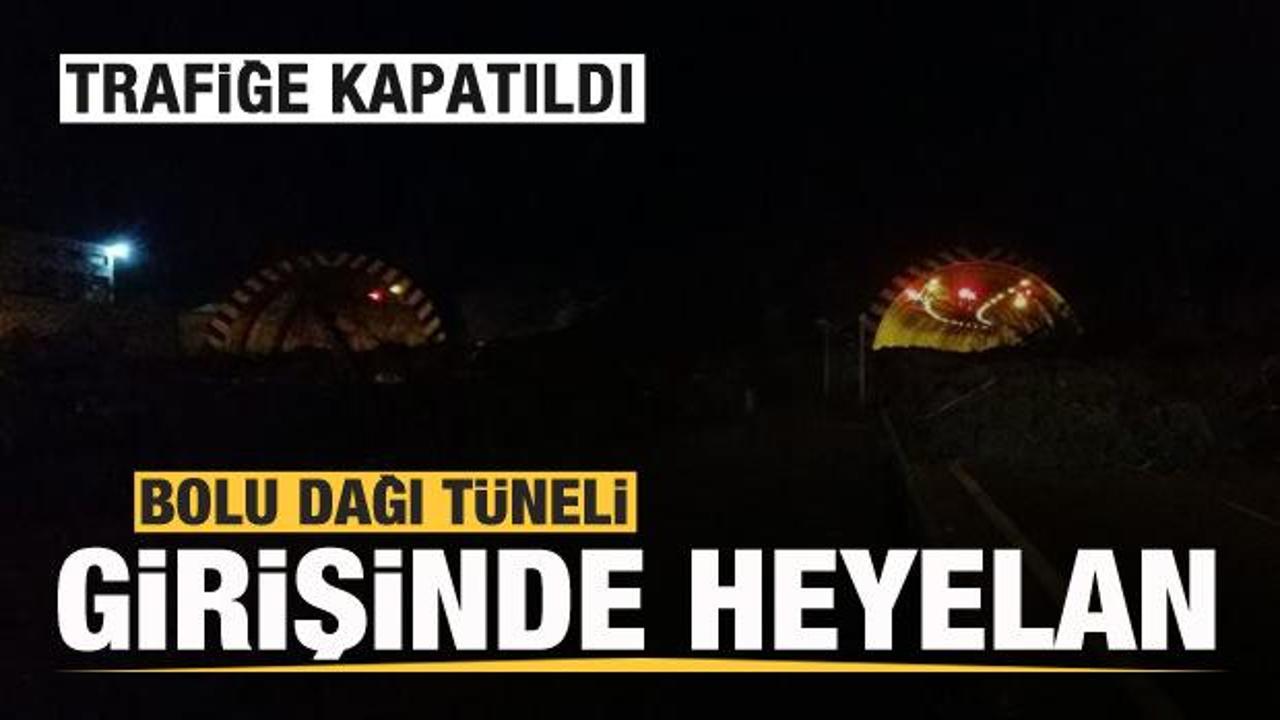 Son dakika.... Bolu Dağı'nda heyelan! TEM  &ccedil;ift y&ouml;nl&uuml; olarak trafiğe kapatıldı