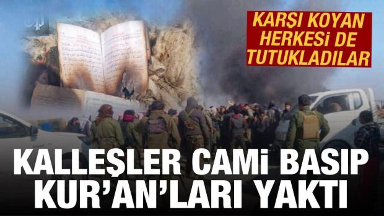 Terör örgütü PKK cami basıp Kur'an-ı Kerim yaktı