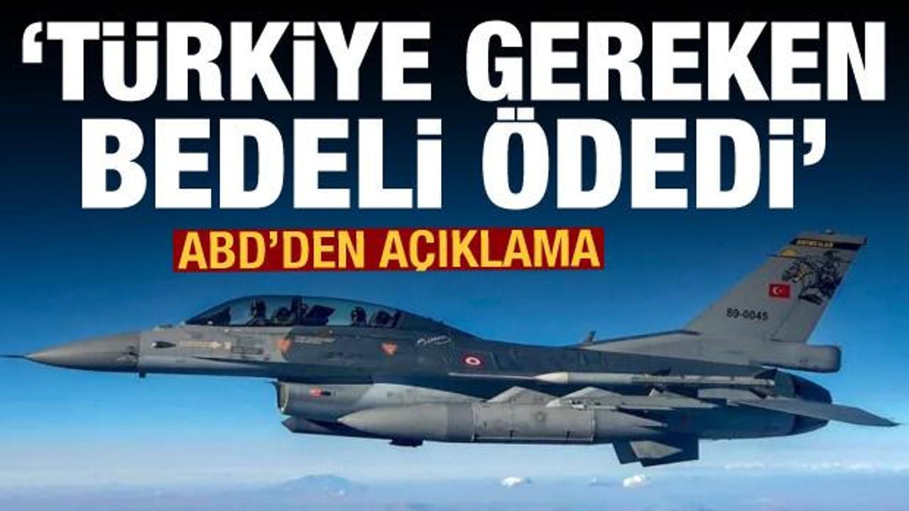 ABD Dışişleri Bakanlığı: Türkiye gereken bedeli ödedi