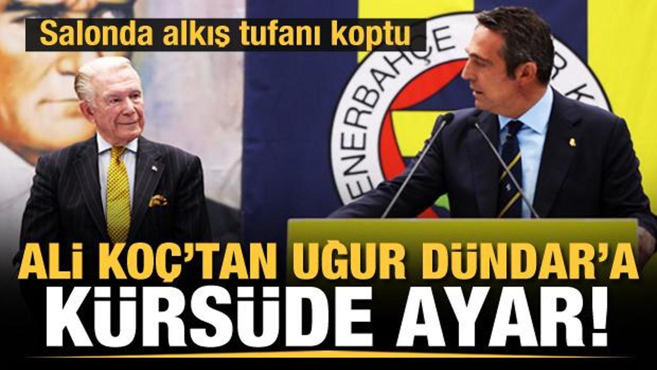 Ali Koç'tan Uğur Dündar'a ayar! Salonda alkış tufanı