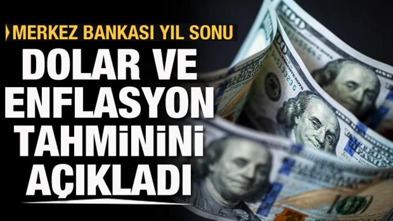 Merkez Bankası yıl sonu dolar ve enflasyon tahminini a&ccedil;ıkladı