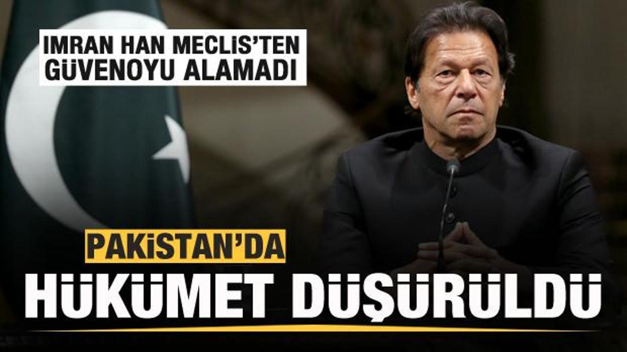 Pakistan'da sıcak dakikalar! Imran Han h&uuml;k&uuml;meti d&uuml;ş&uuml;r&uuml;ld&uuml;