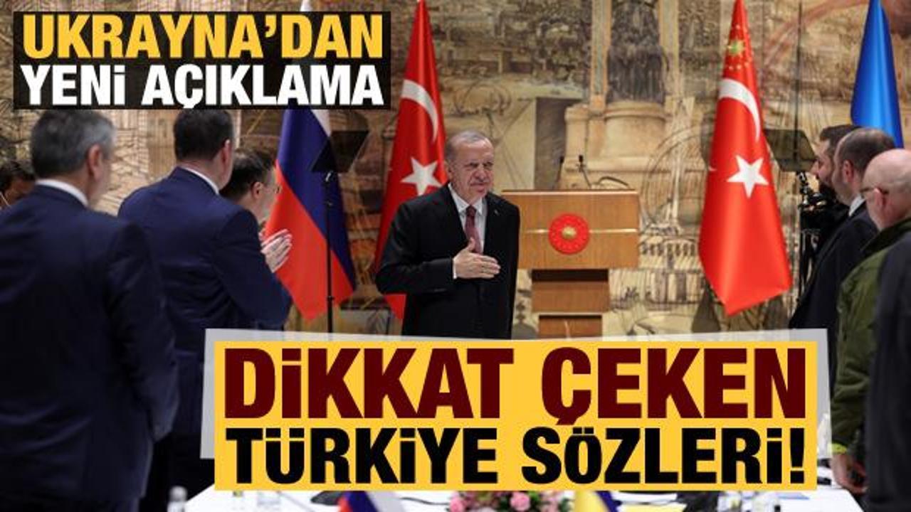 Ukrayna'dan yeni dikkat çeken Türkiye açıklaması!