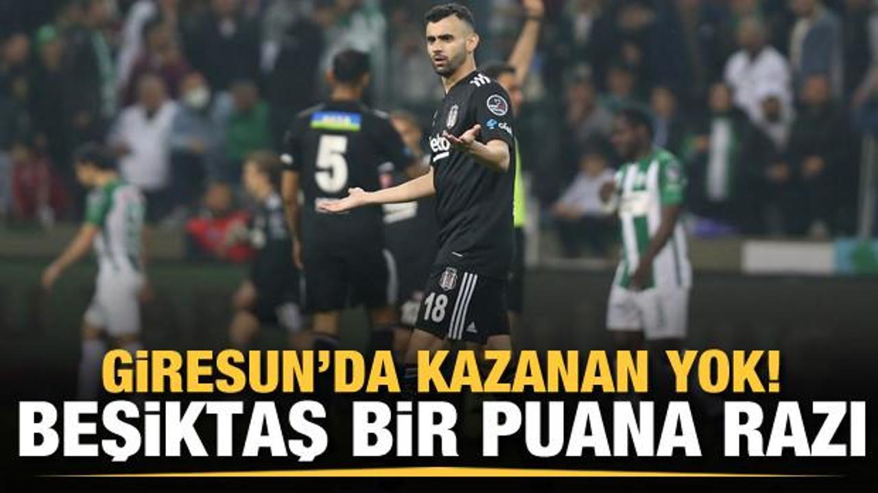 Beşiktaş bir puana razı oldu!