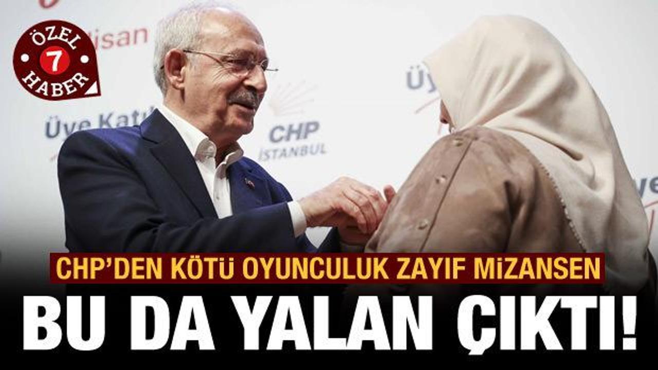 CHP'nin ucuz mizanseni: AK Parti üyeliği yalan çıktı!