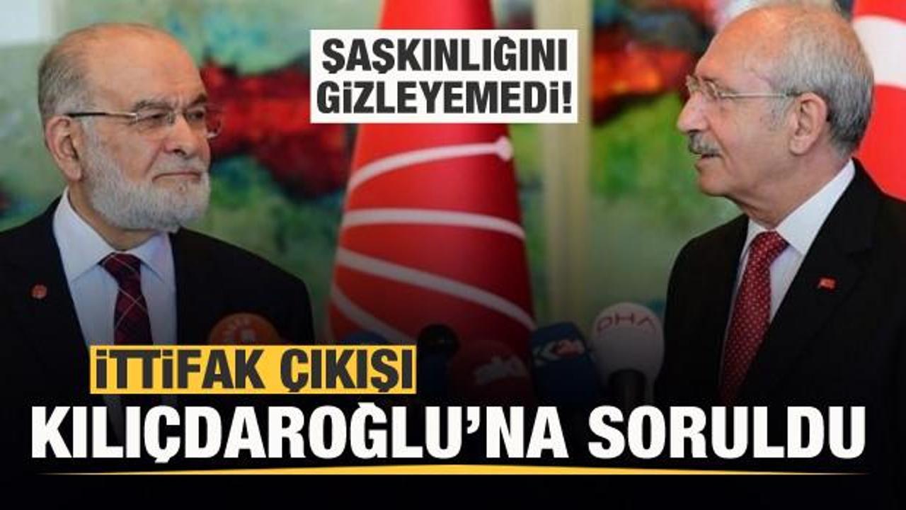 Karamollaoğlu'nun ittifak çıkışı Kılıçdaroğlu'na soruldu! Şaşkınlığını gizleyemedi