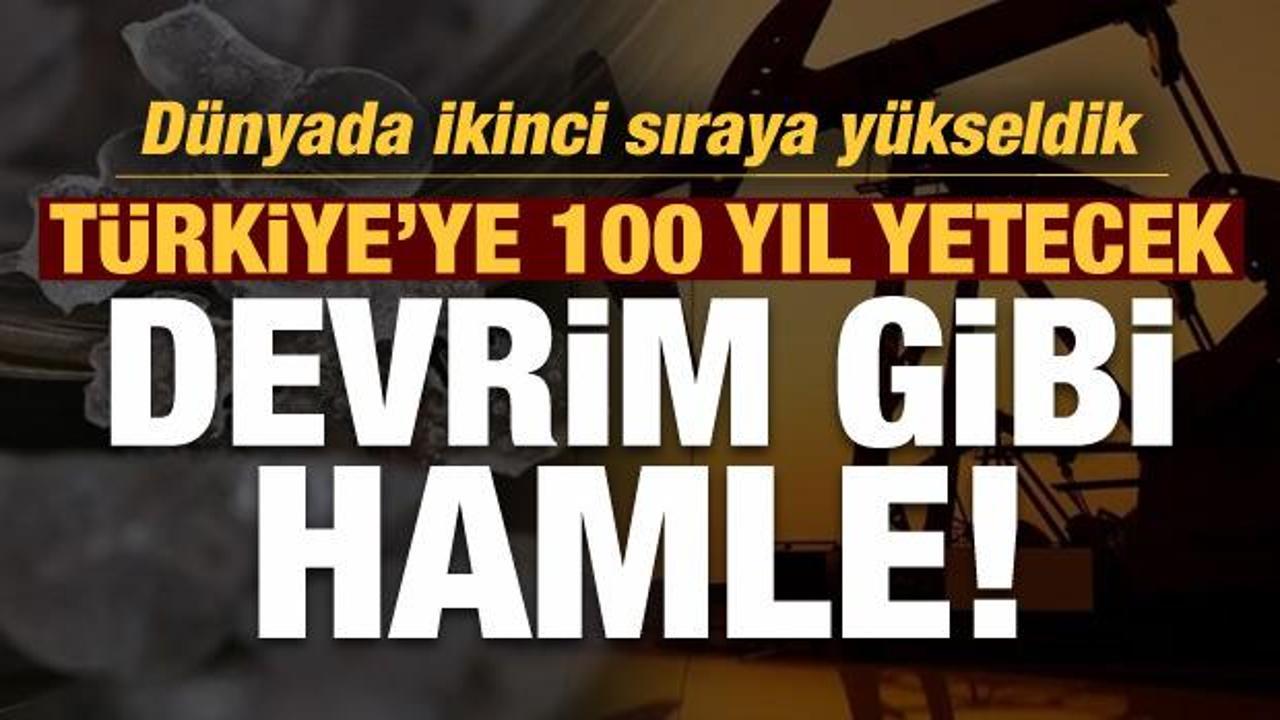 Türkiye'den devrim gibi hamle: Dünya ikinci sıraya yükseldik, 100 yıl yetecek!