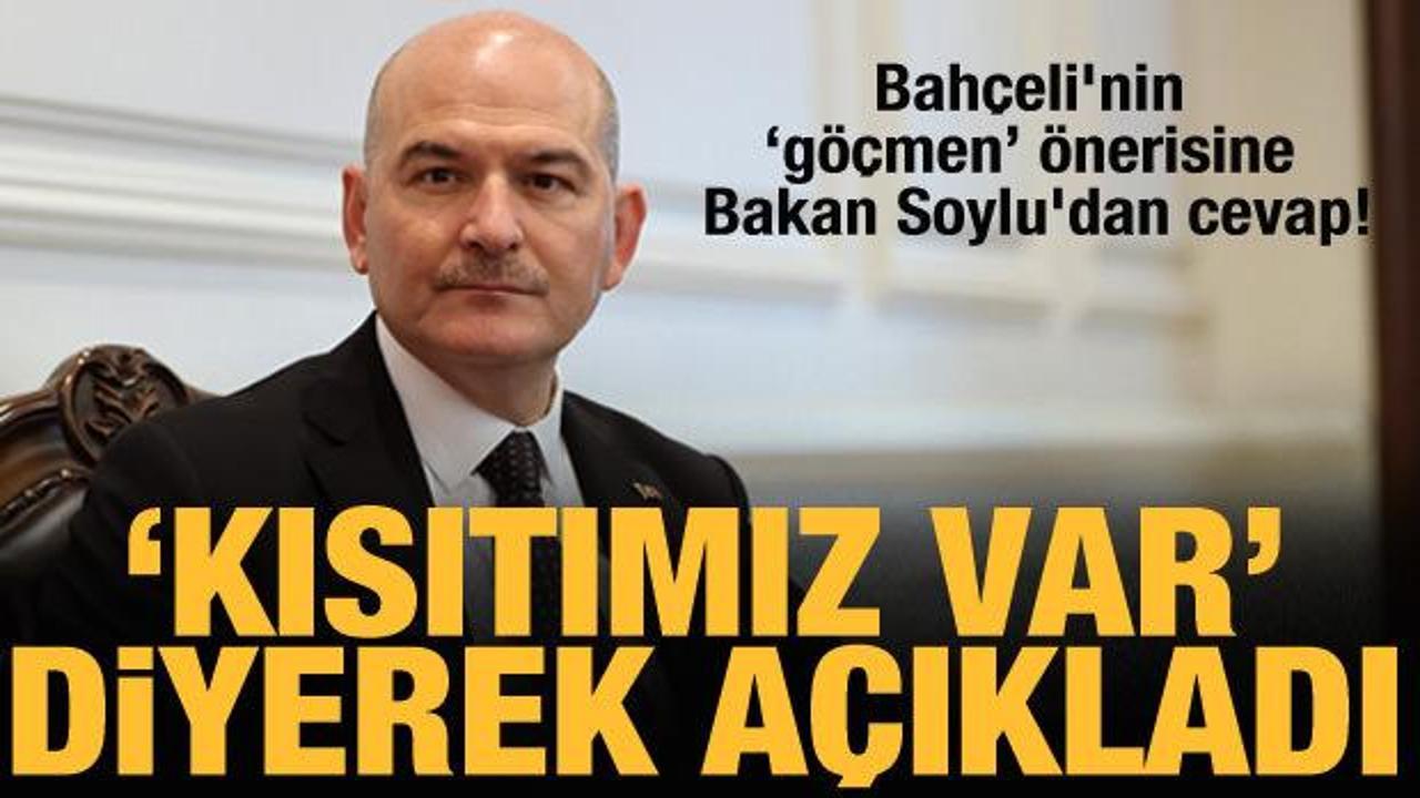 Bakan Soylu'dan Suriyeli g&ouml;&ccedil;men a&ccedil;ıklaması