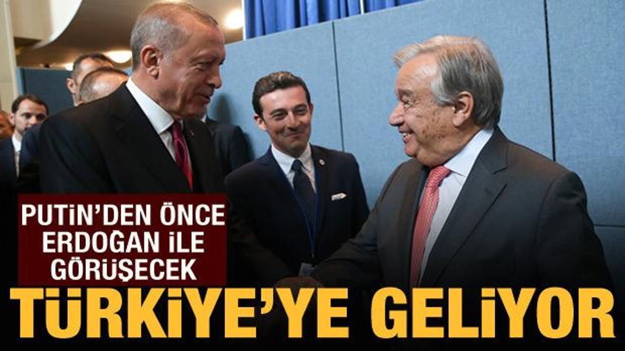 BM Genel Sekreteri Guterres yarın Türkiye'ye geliyor