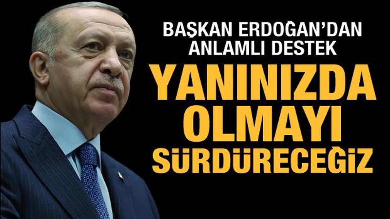 Cumhurbaşkanı Erdoğan'dan sporculara destek: Yanınızda olmayı sürdüreceğiz