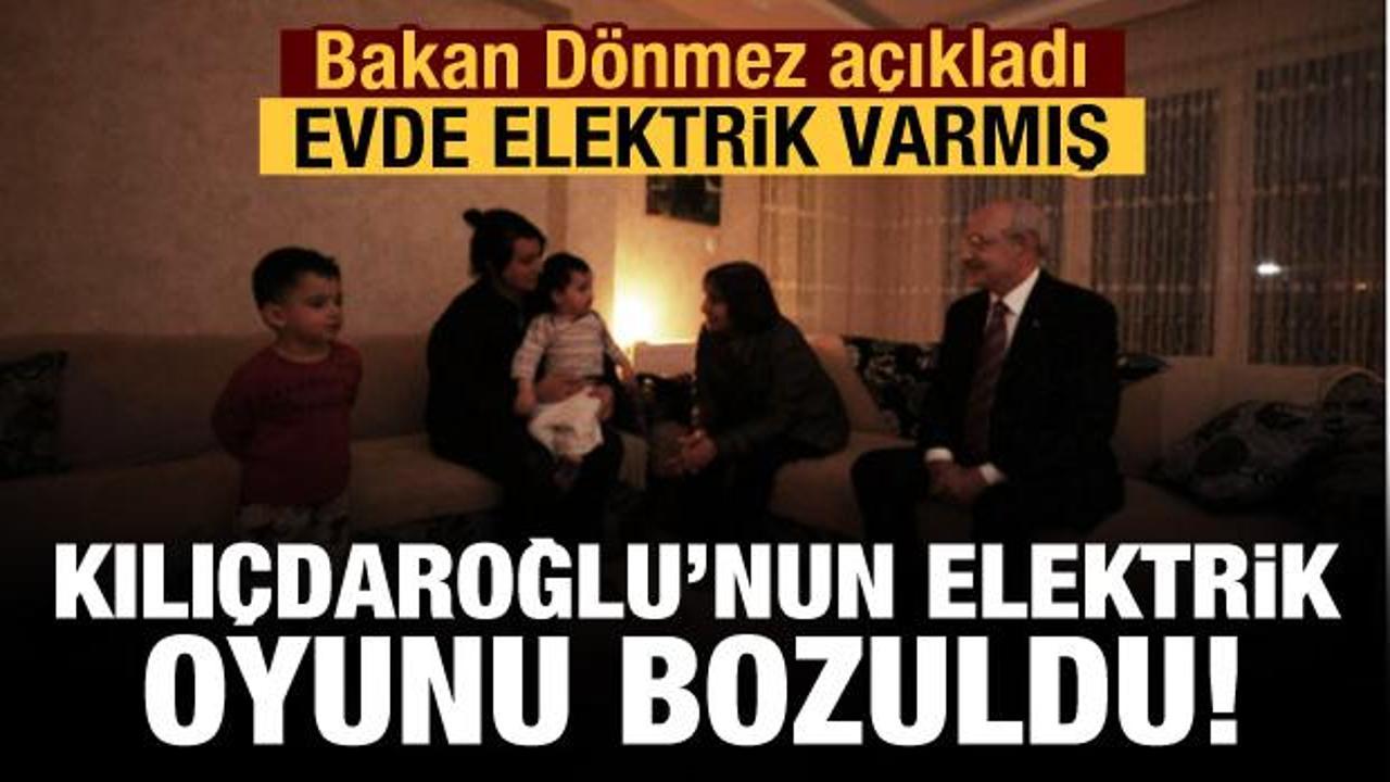 Enerji Bakanı Dönmez: Kılıçdaroğlu'nun uğradığı evde elektrikler kesik değildi