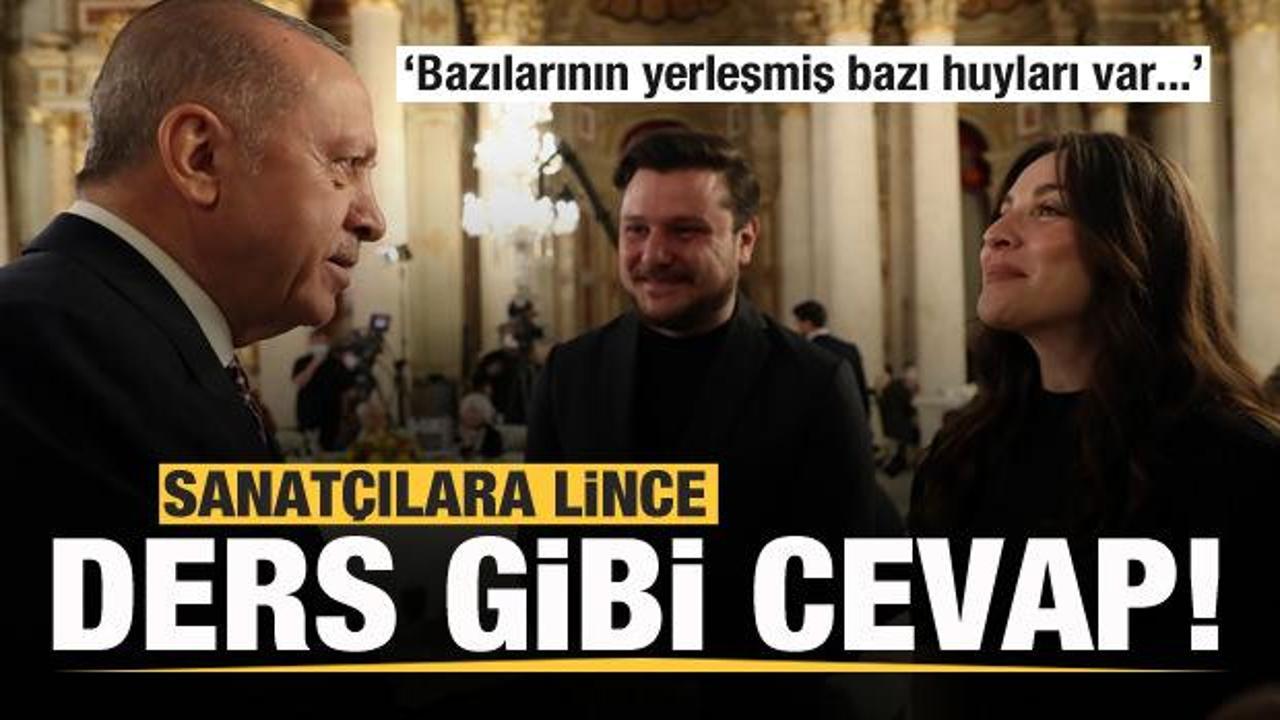 Erdoğan'ın iftarına katılan sanat&ccedil;ılara lin&ccedil; kapmanyası! AK Parti'den ders gibi cevap