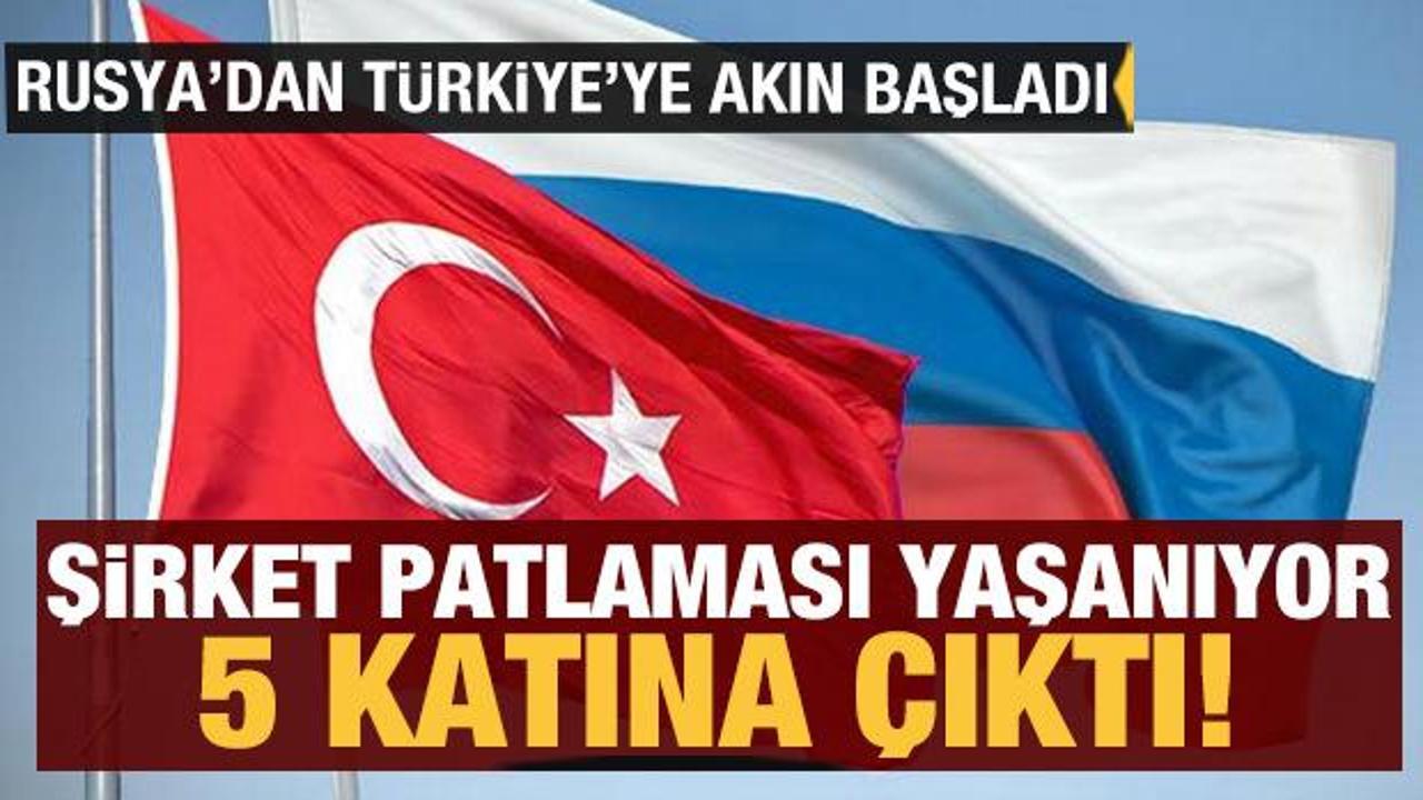 Rusya'dan Türkiye'ye akın başladı! Türkiye'de kurulan Rus şirketi sayısında patlama