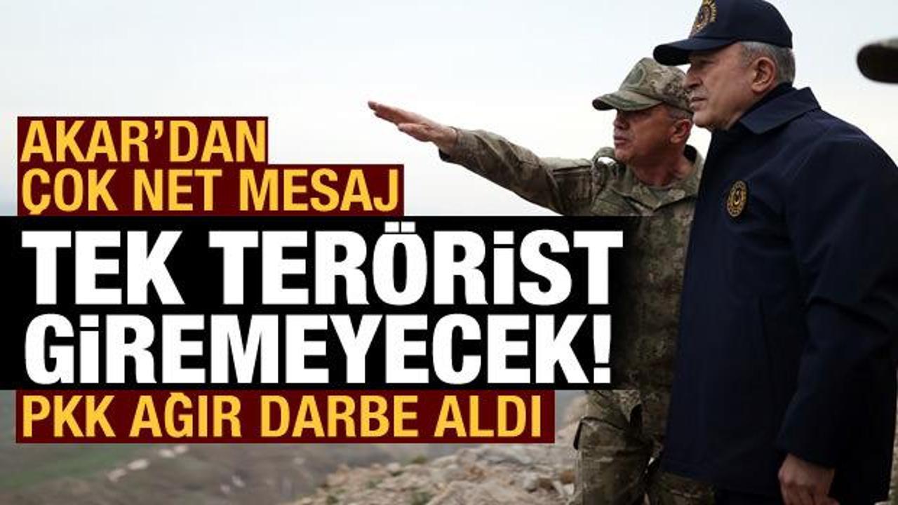 Bakan Akar: Pen&ccedil;e Kilit'te 56 ter&ouml;rist etkisiz hale getirildi