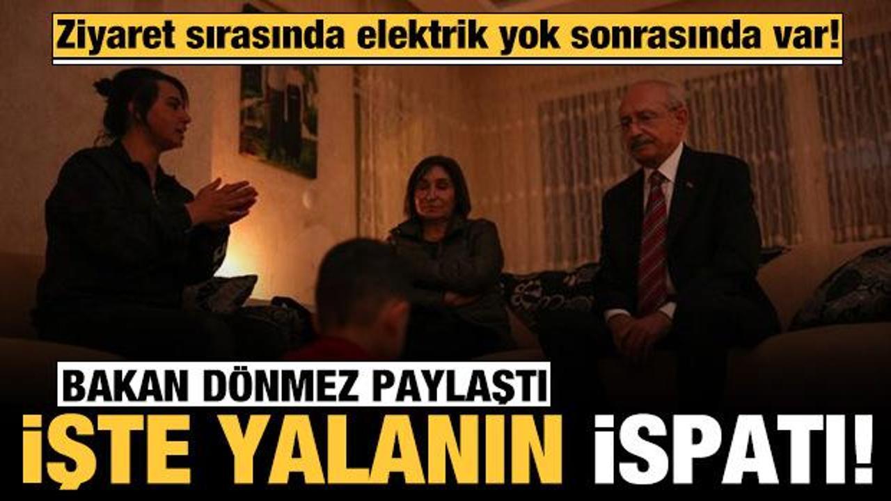Bakan Dönmez paylaştı: Kılıçdaroğlu'nun yalanı ortaya çıktı!