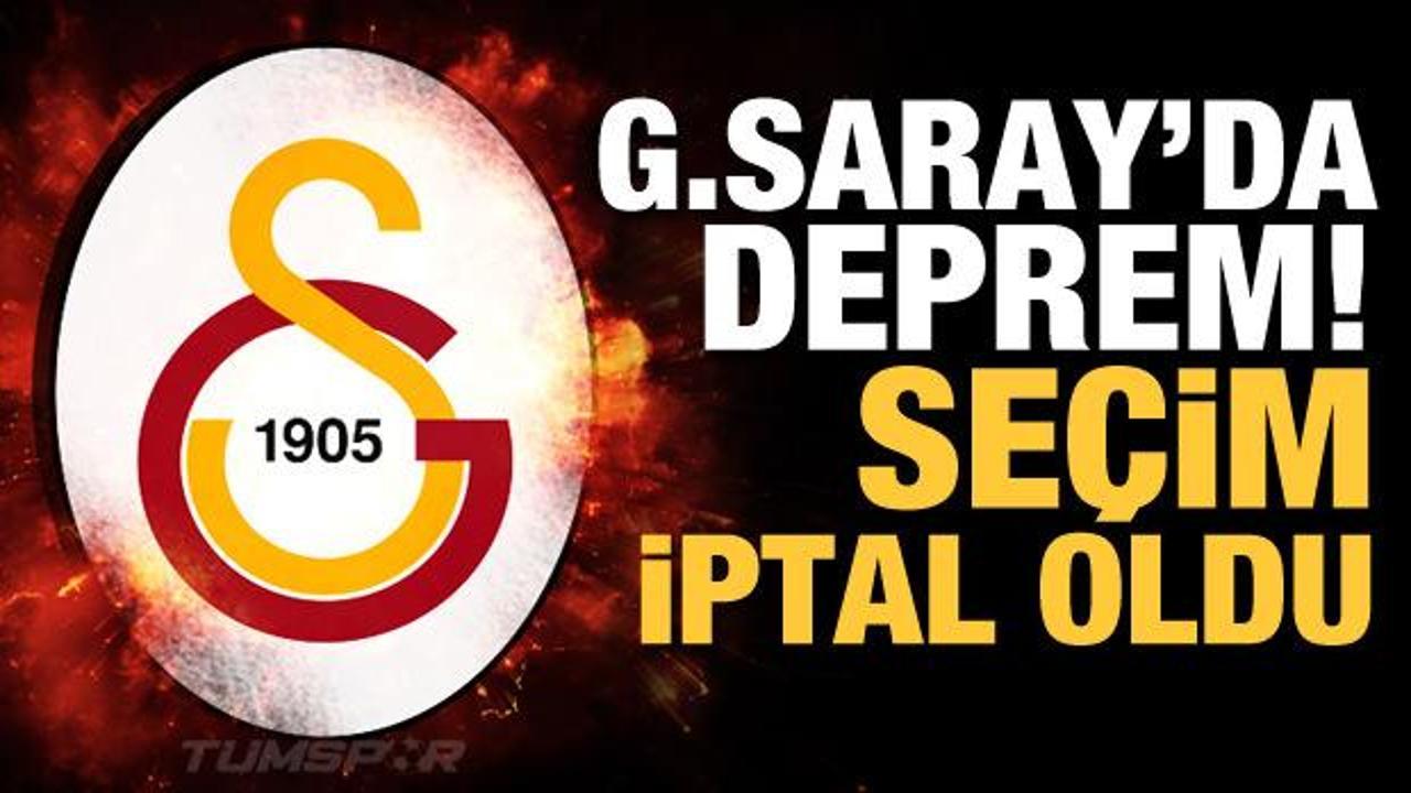 Galatasaray'da seçim iptal oldu!
