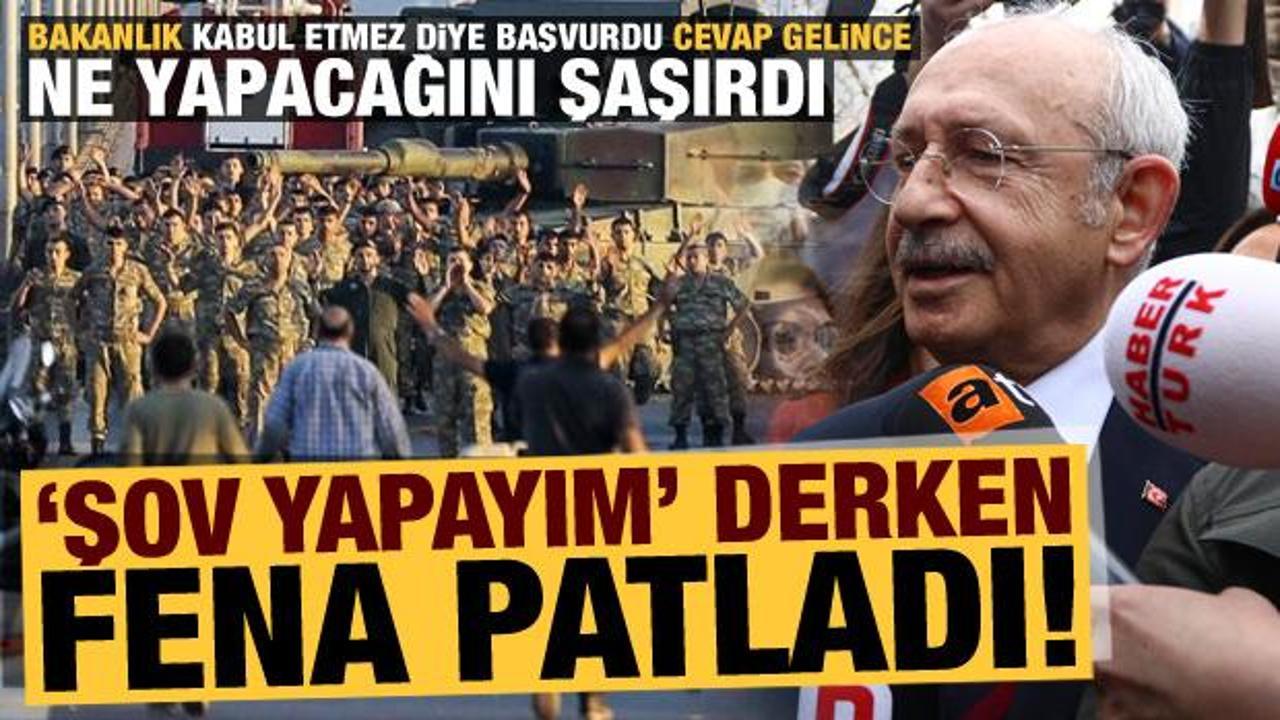 Kılıçdaroğlu'nun 'darbeci' oyunu bozuldu: Bakanlık onay verince ne yapacağını şaşırdı!