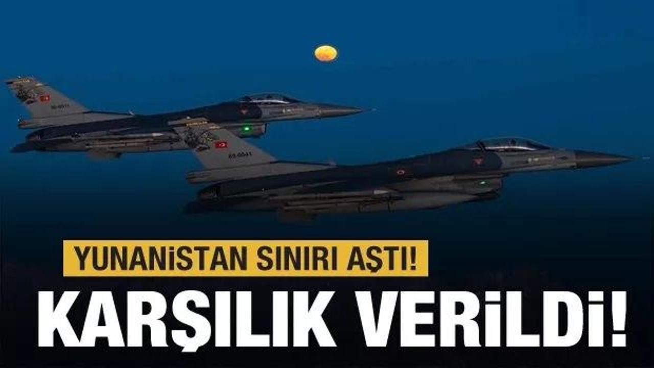 Son Dakika: T&uuml;rk hava sahasını ihlal eden Yunanistan'a karşılık verildi