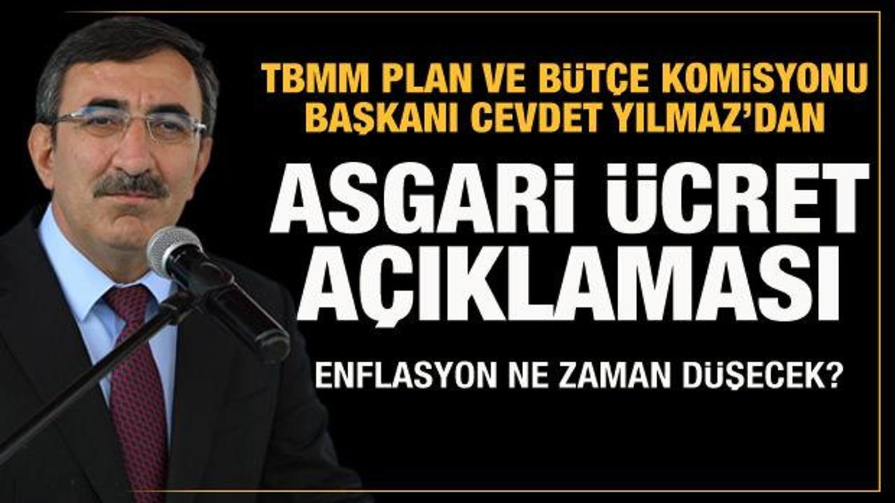 Cevdet Yılmaz'dan asgari &uuml;cret a&ccedil;ıklaması: H&uuml;k&uuml;metimiz enflasyona ezdirmez!