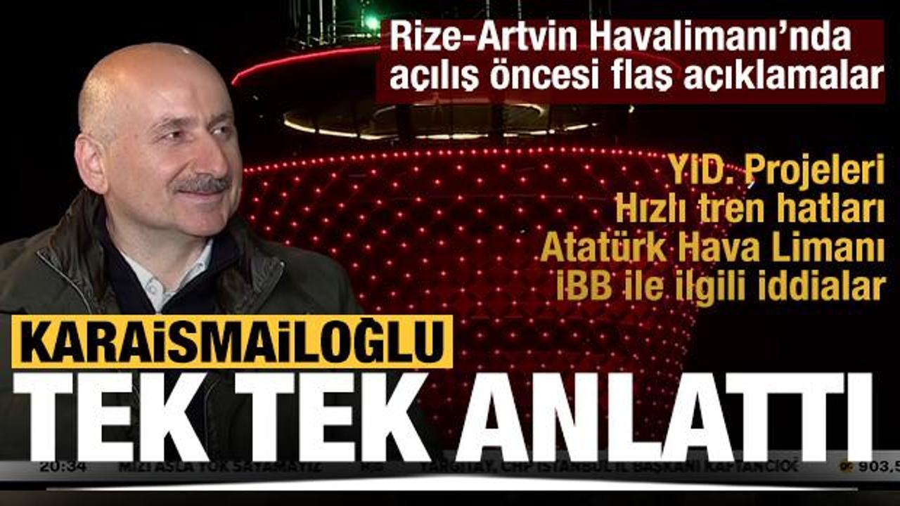Bakan Karaismailoğlu'ndan projeler ve iddialarla ilgili &ccedil;arpıcı detaylar
