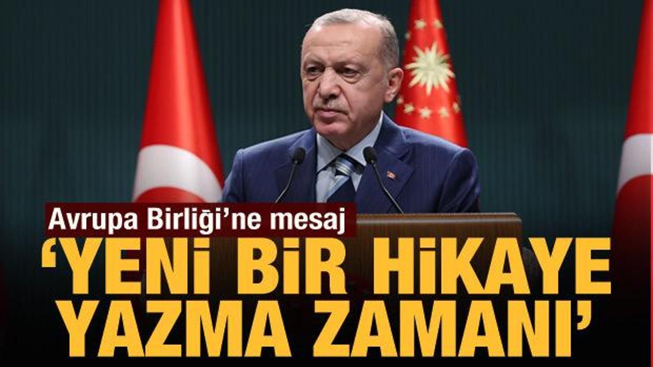 Cumhurbaşkanı Erdoğan'dan Avrupa Birliği'ne tepki