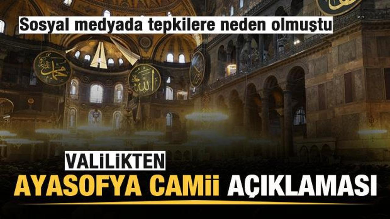 Sosyal medyada çok konuşulmuştu! Ayasofya Camii açıklaması