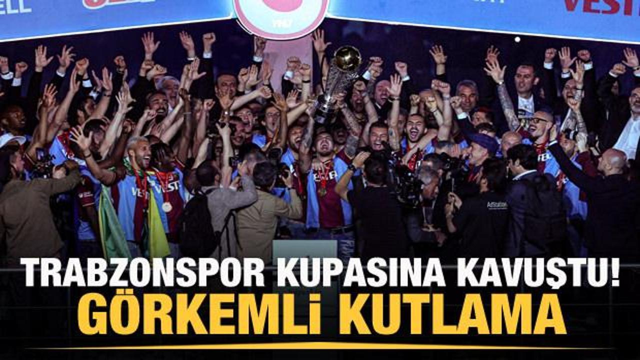 Trabzonspor şampiyonluk kupasını aldı!