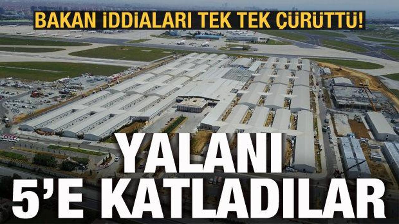 Atatürk Havalimanı yalanını 5'e katladılar! Bakan Kurum iddiaları tek tek çürüttü