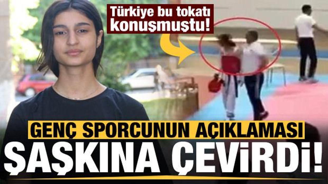Sosyal medyayı sallayan tokat sonrası gen&ccedil; sporcudan şaşkına &ccedil;eviren a&ccedil;ıklama!
