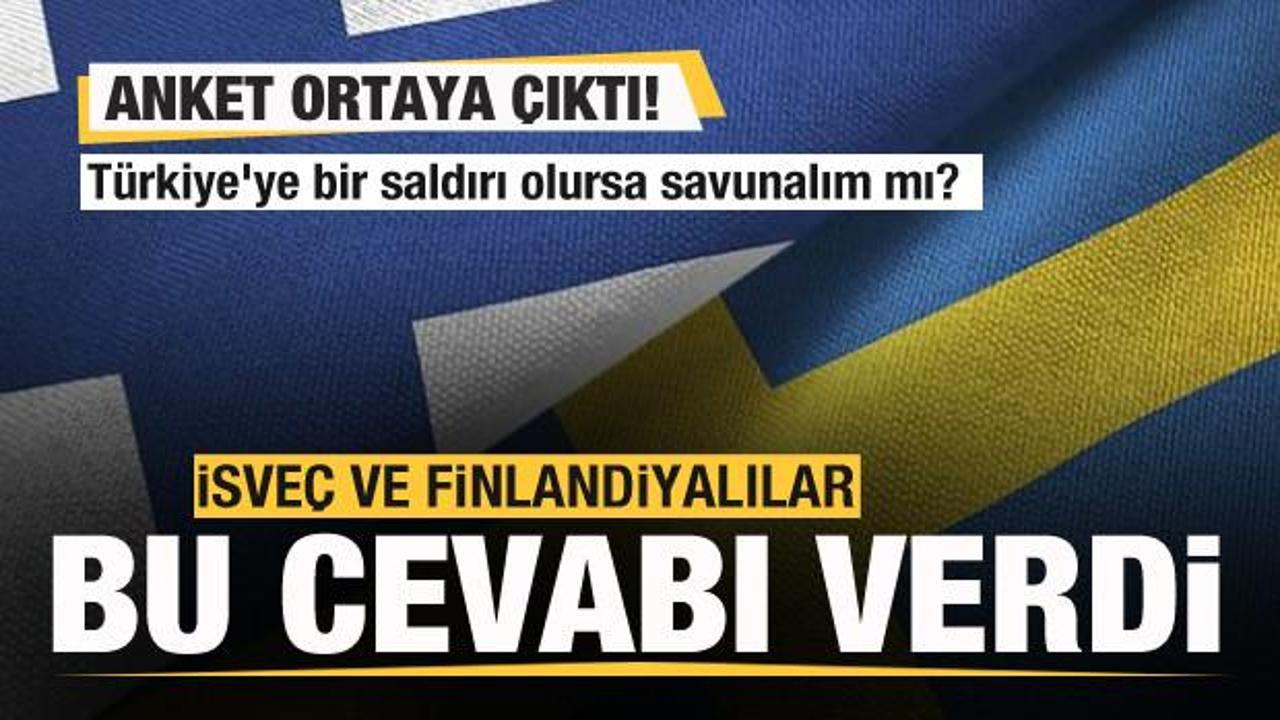 Anket ortaya çıktı! İsveç ve Finlandiyalılar cevapladı! Türkiye’ye saldırı olursa...