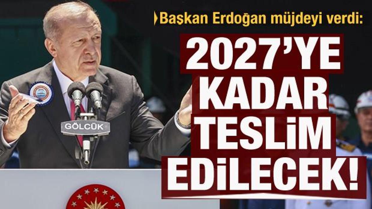 Başkan Erdoğan müjdeyi verdi: 6 adet milli denizaltı donanmaya teslim edilecek