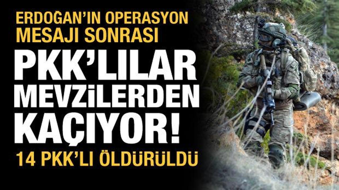 Başkan Erdoğan'ın operasyon mesajı sonrası PKK kazdığı mevzilerden kaçıyor
